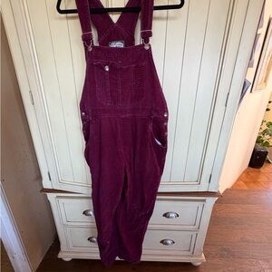 Women's Vintage Purple Corduroy Overalls-80’s/90’s